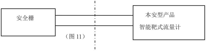 靶式流量計本安系統接線(xiàn)圖