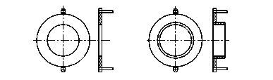 衛生型液體流量計接地環(huán)圖