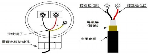 礦泉水流量計探頭接線(xiàn)圖